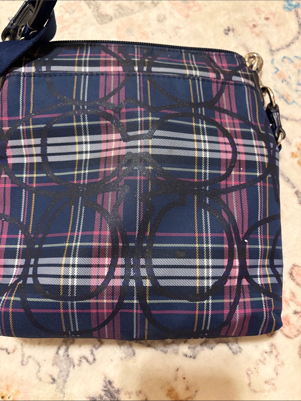 Coach Poppy Tartan Plaid Crossbody Swingpack. Great c… - Gem